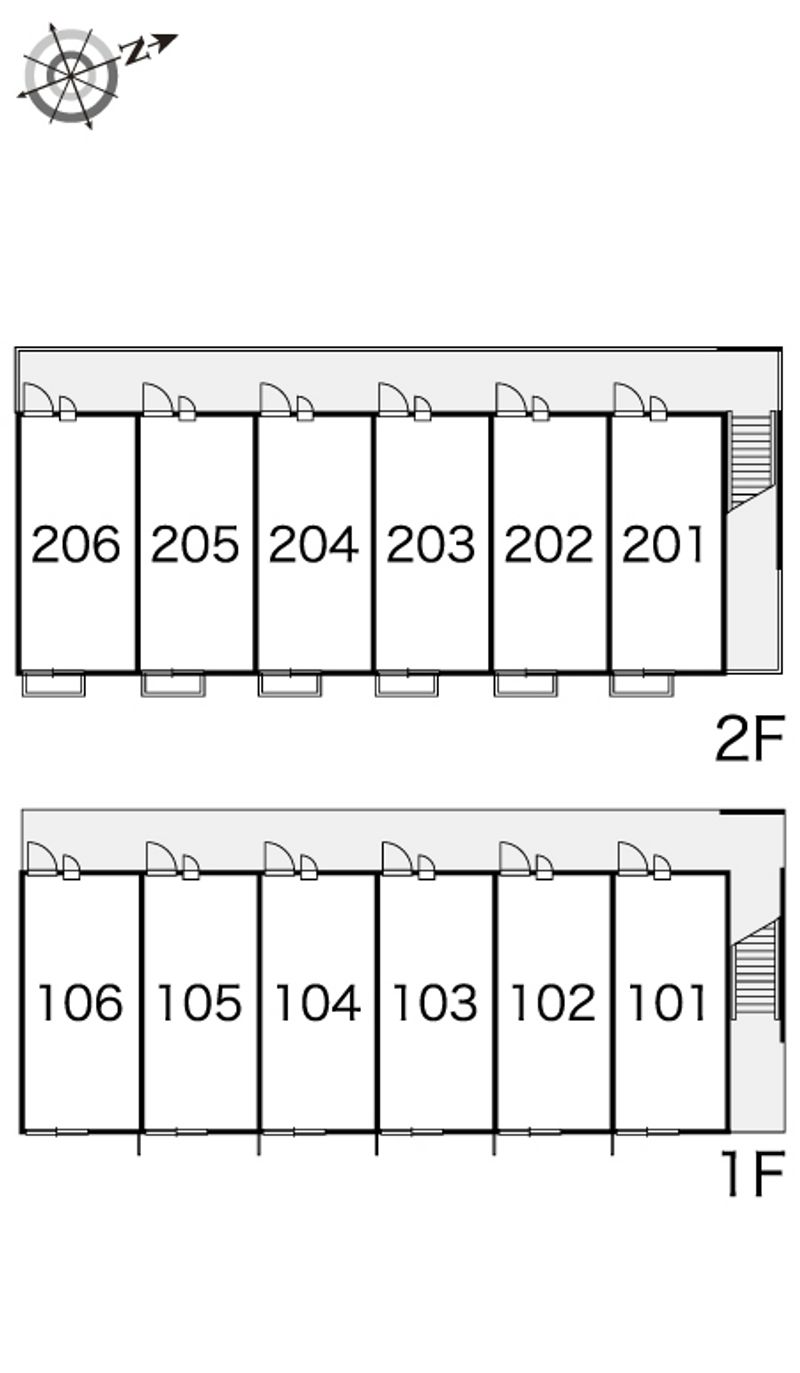 レオパレスねいし 間取り配置図