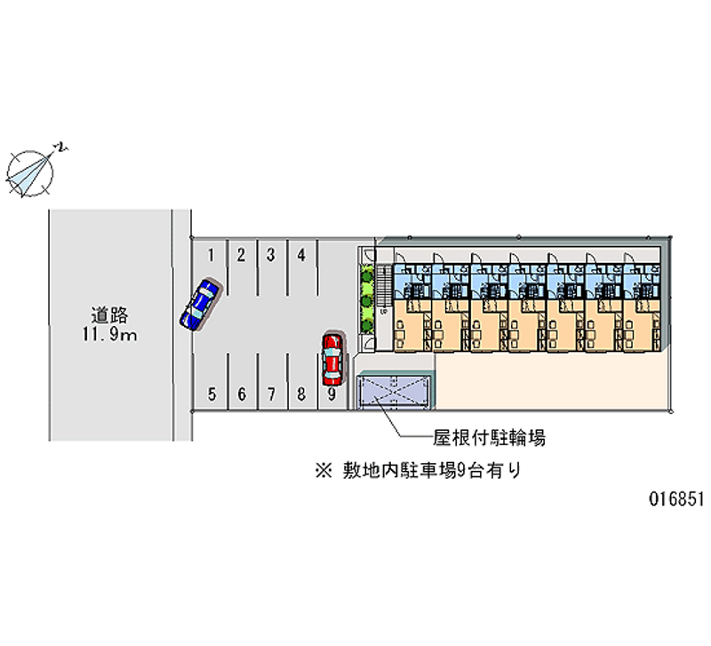 レオパレスドリームコート 月極駐車場