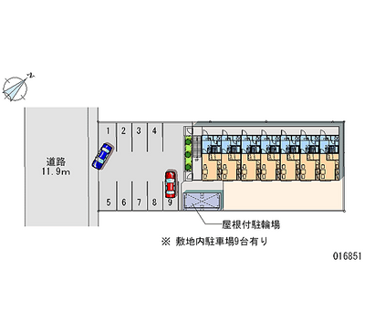 16851 Monthly parking lot