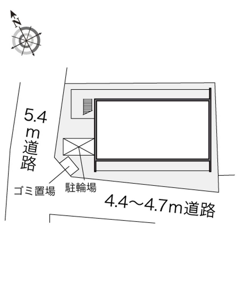レオパレスＫＫＳ中宮 配置図