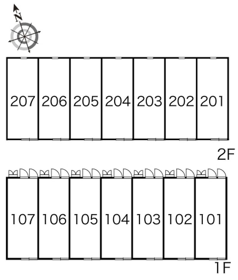 レオパレスグリーンハウス 間取り配置図