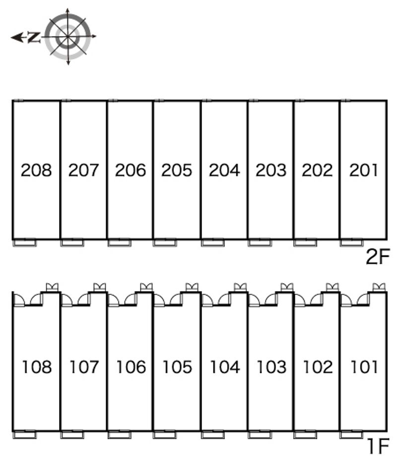 レオパレス英俊 間取配置図
