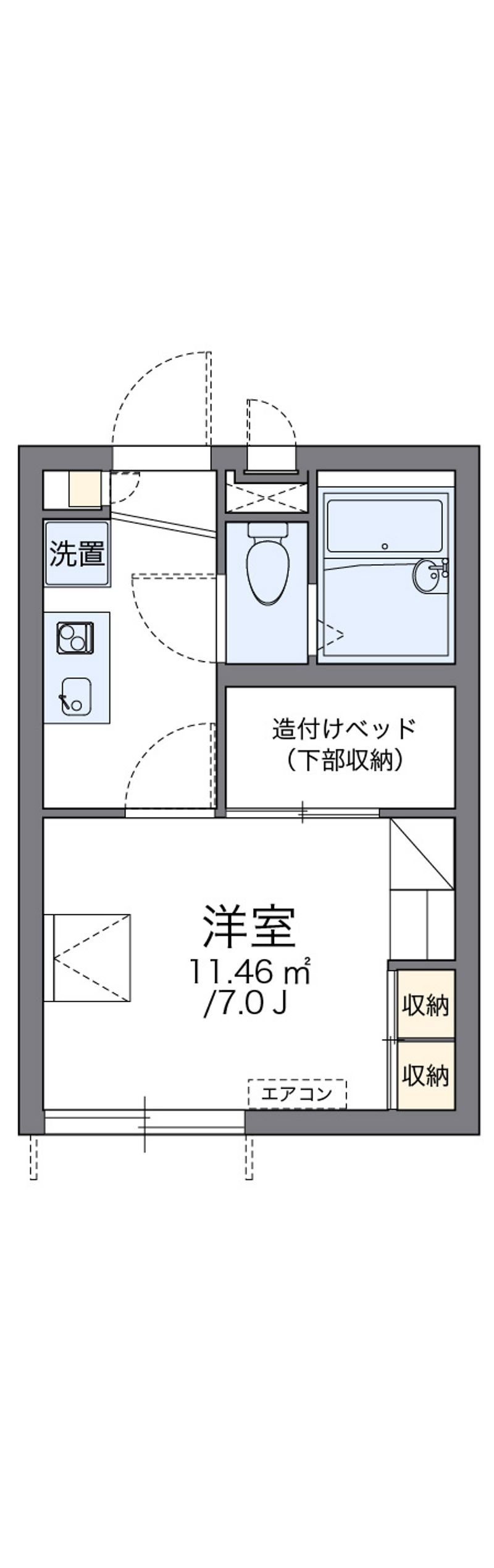 レオパレス白糸橋 間取図