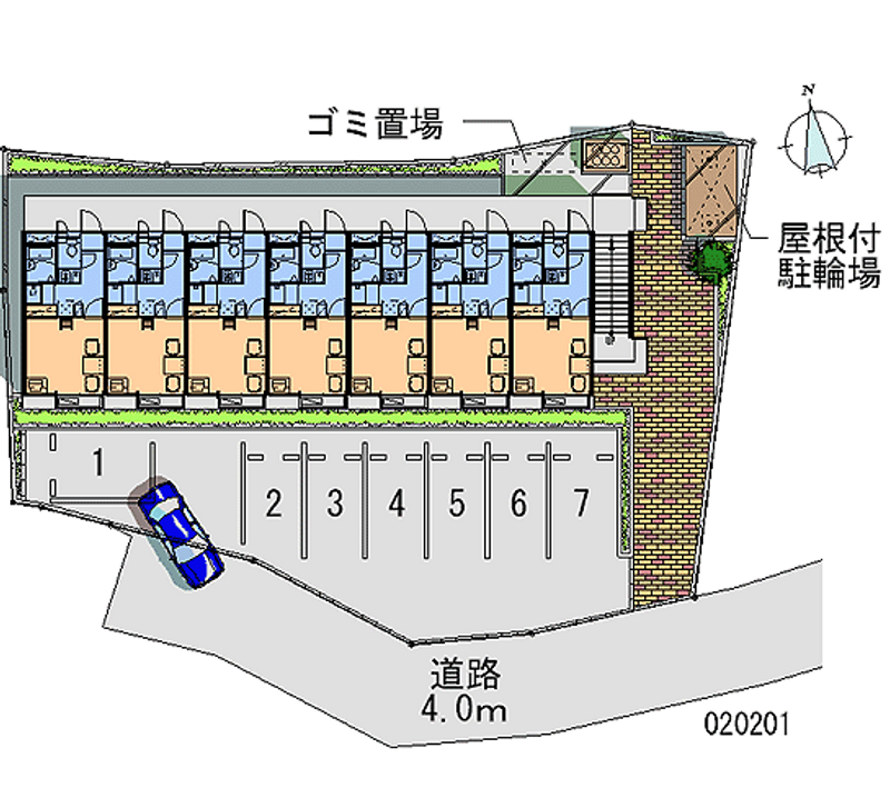 レオパレスジュネス０３ 月極駐車場