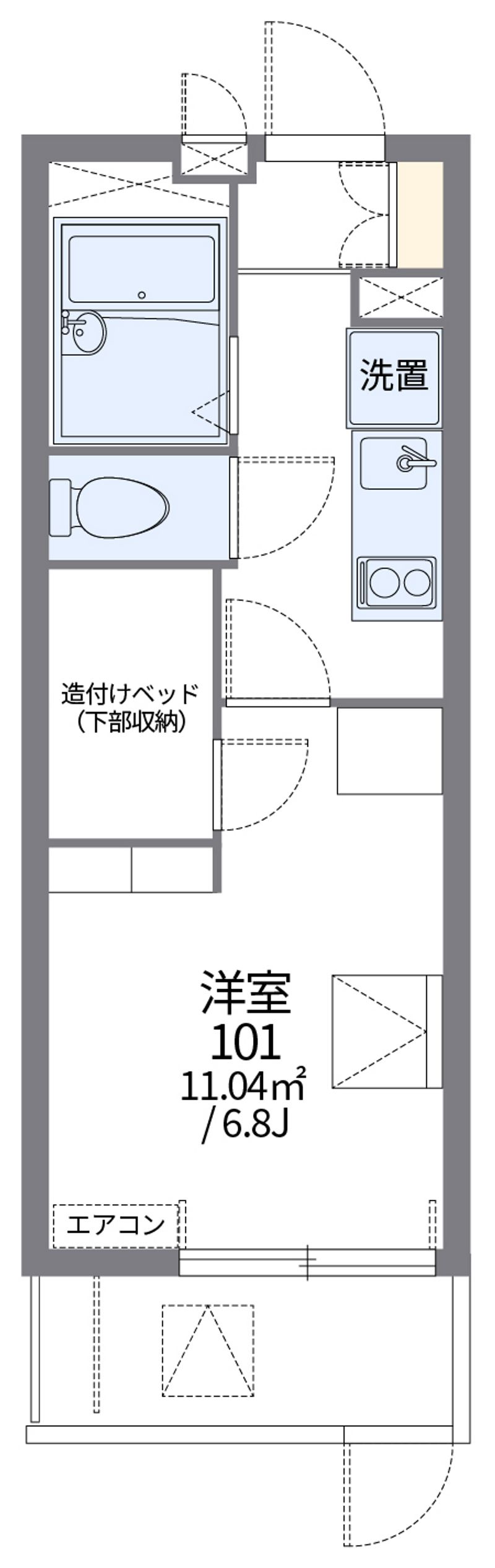 レオパレスＩ　Ｓ　北千里 間取図