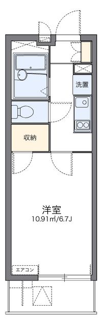 レオパレスミモザ　ガーデン 間取り図