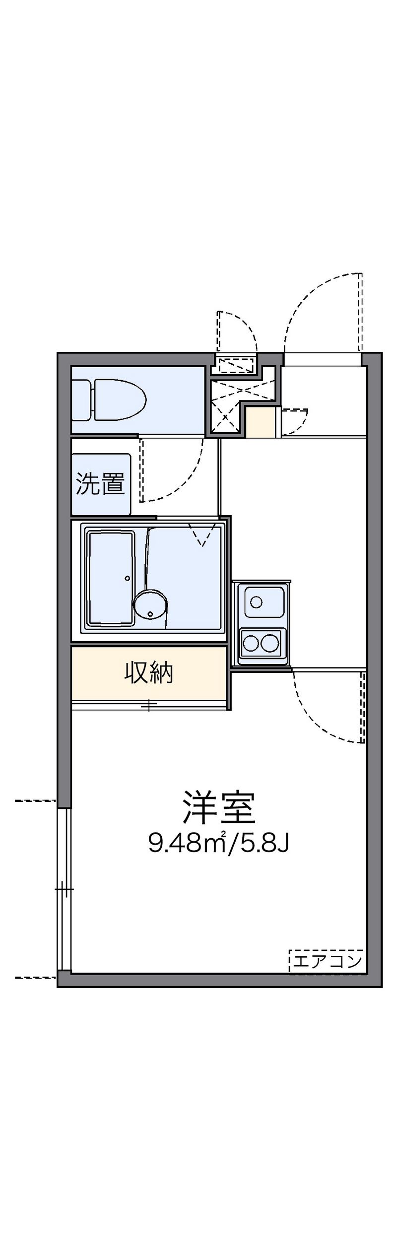 レオパレスヴィラ　ゼルコバ 間取り