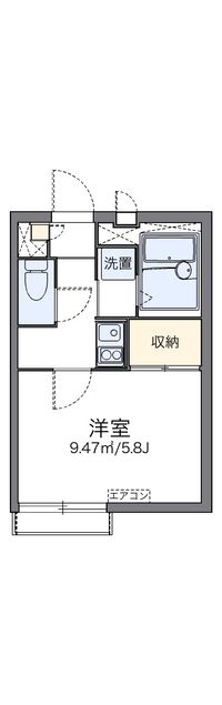 レオパレスフリューゲル 間取り図