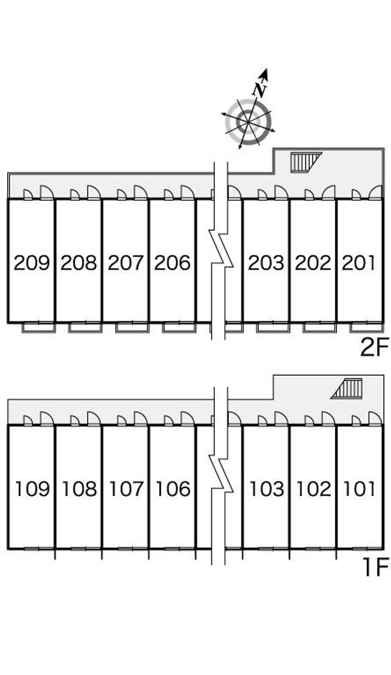 レオパレス具々田 間取配置図