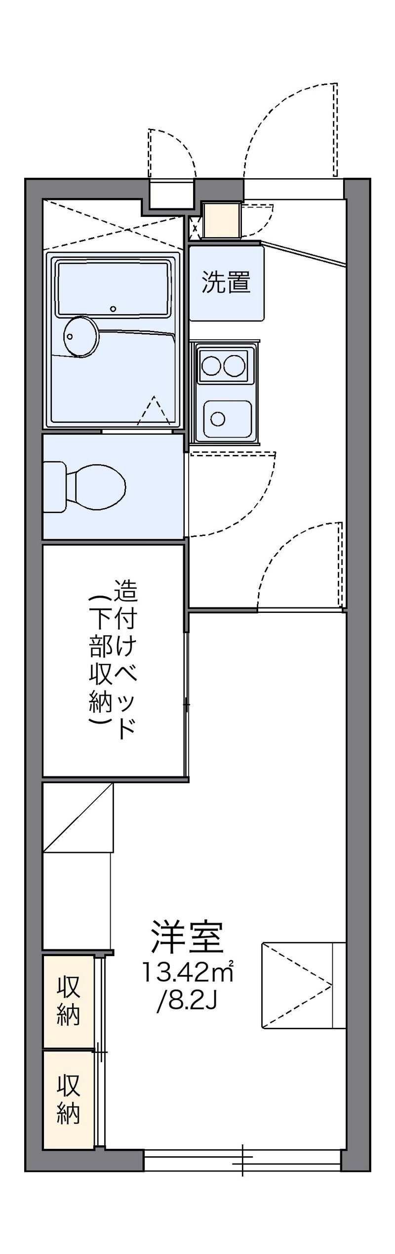 レオパレスオレンジ　ジェリィ 間取図