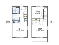 レオパレスドリーム大平台Ａ 間取り図