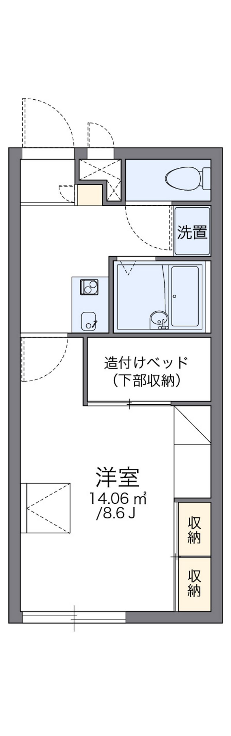 レオパレスパレスマンション　Ⅱ 間取図