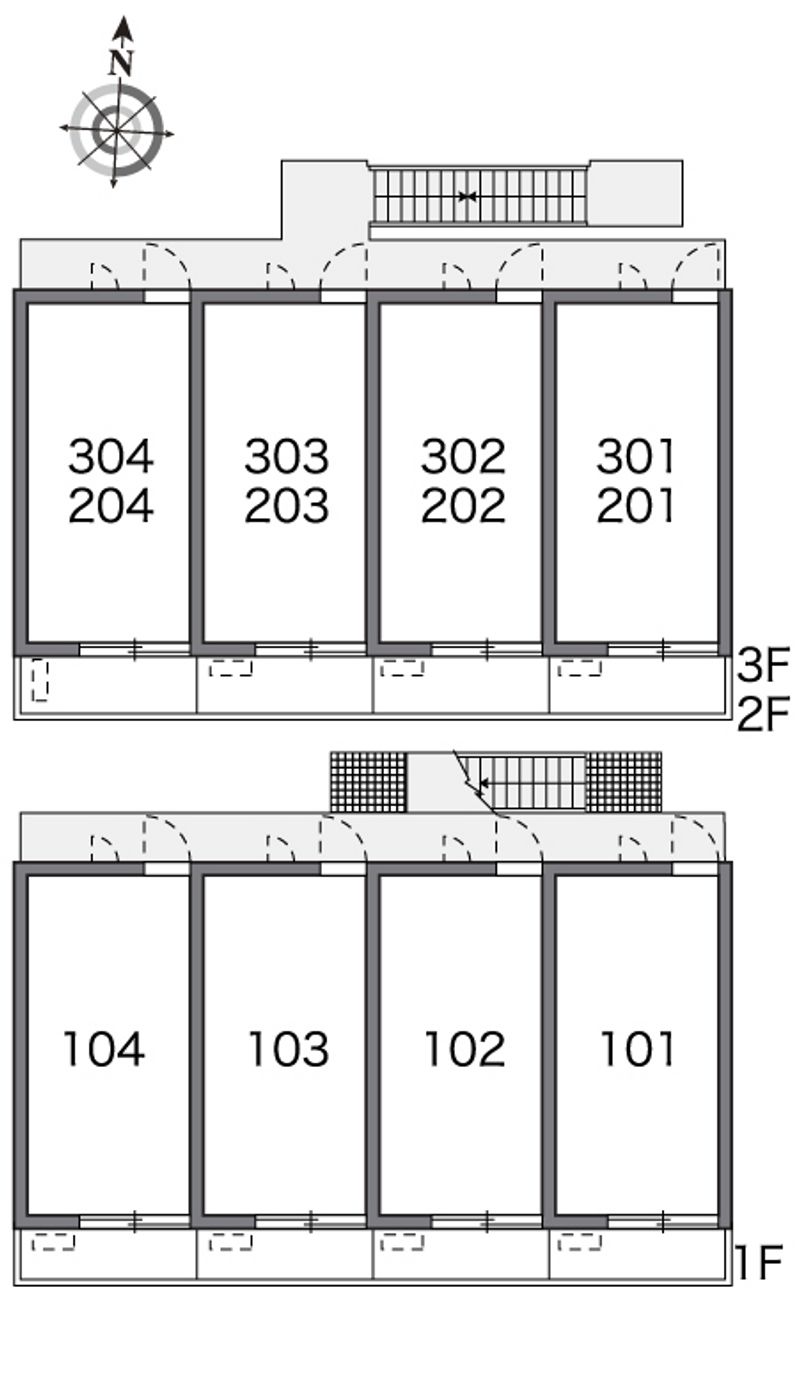 レオパレスＡＳ６３ 間取配置図