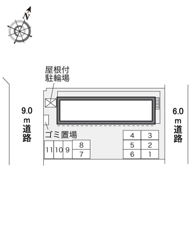レオパレス南風原 配置図