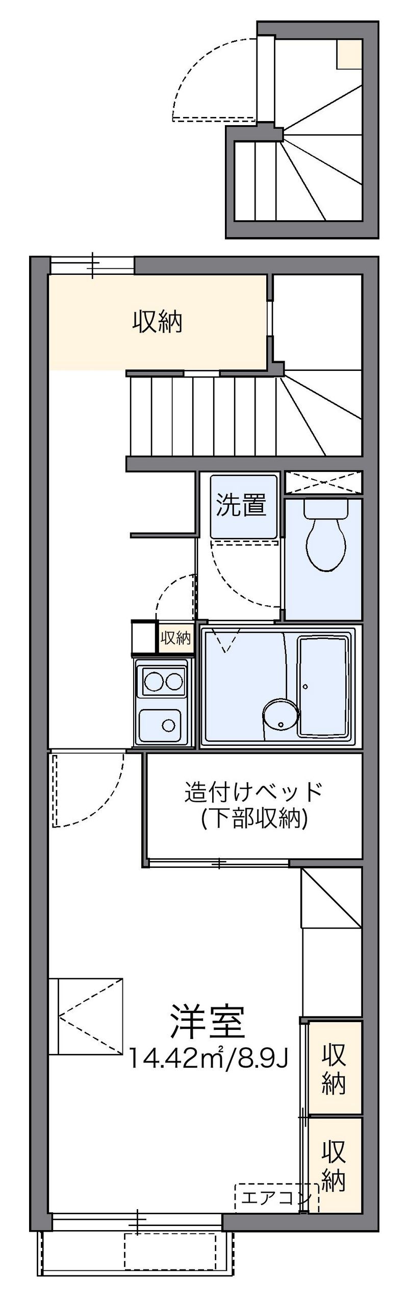 レオパレスやしおⅡ 間取図