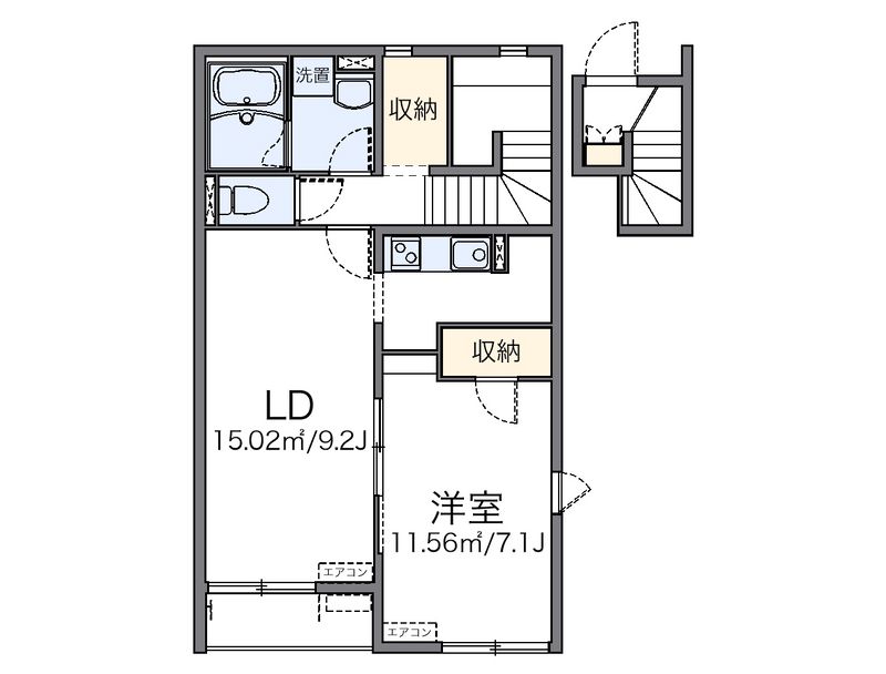 レオネクストコナ＆マム 間取図