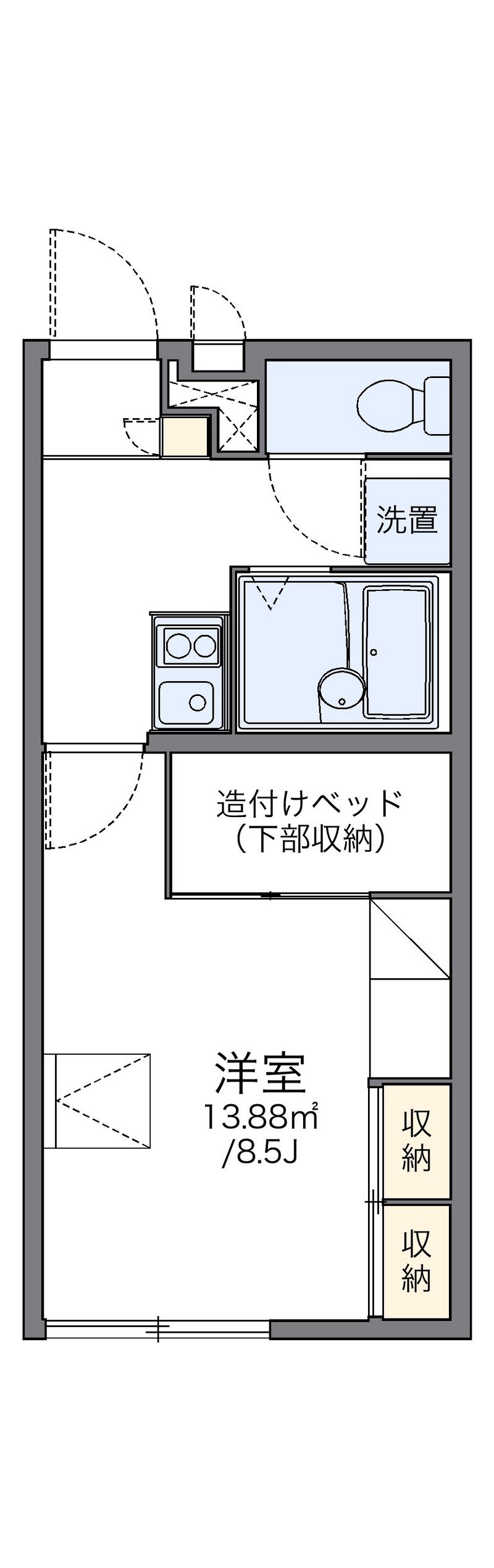 レオパレスメゾン　コンフォール 間取図