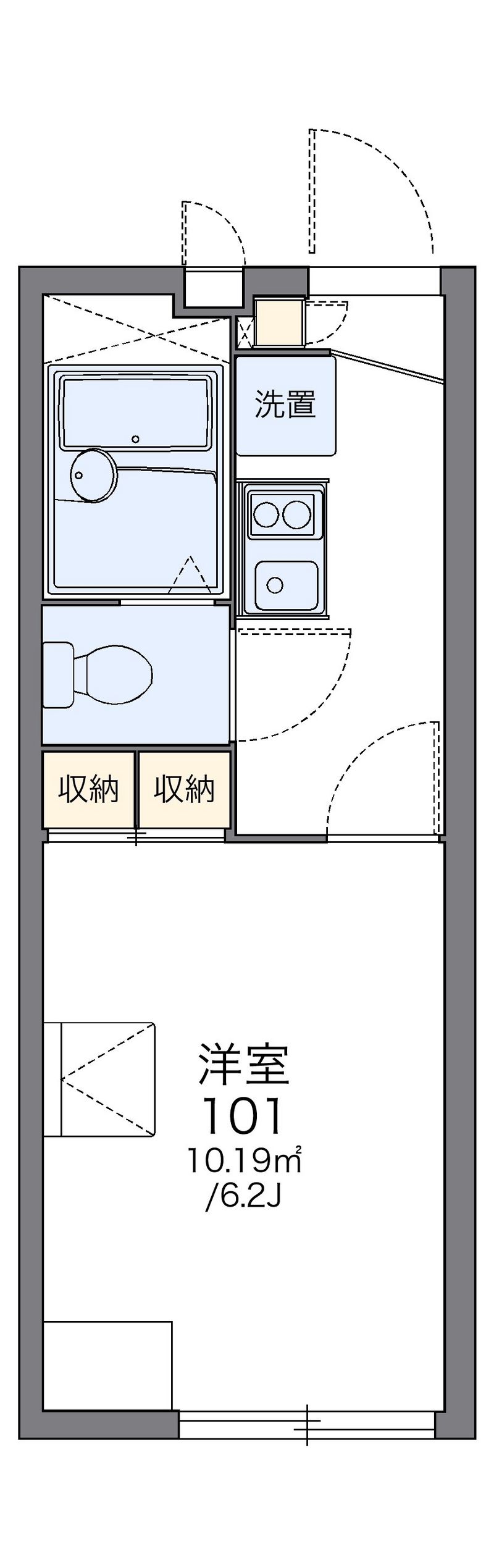 レオパレスサンメゾン 間取図