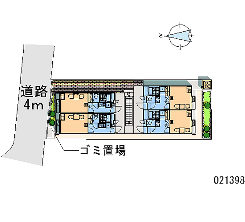レオパレスゴーゴー 区画図