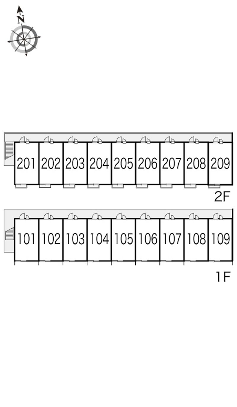 レオパレスサニーヒルⅢ 間取配置図