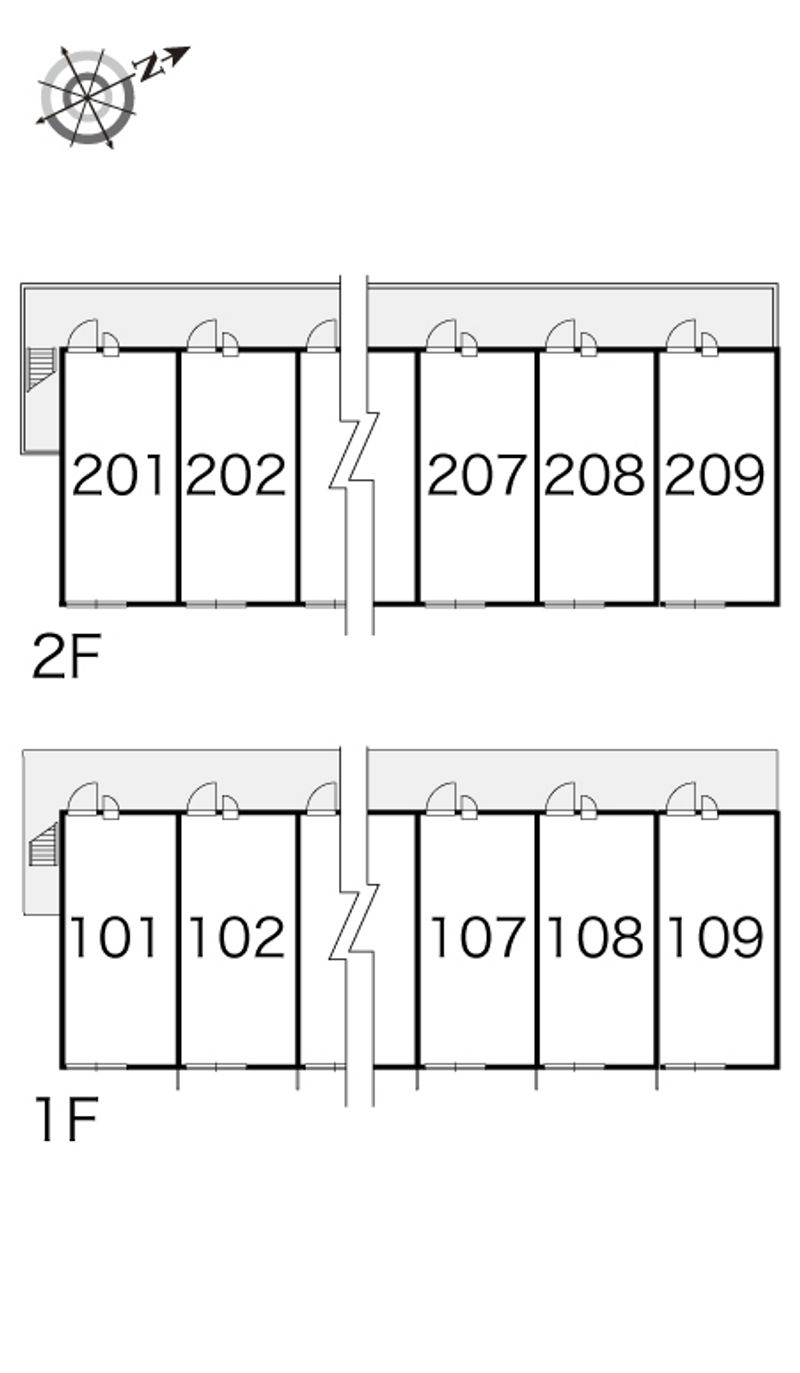レオパレスルミエール 間取配置図