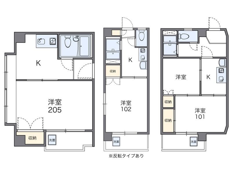 レオパレスエステート千舟 間取図