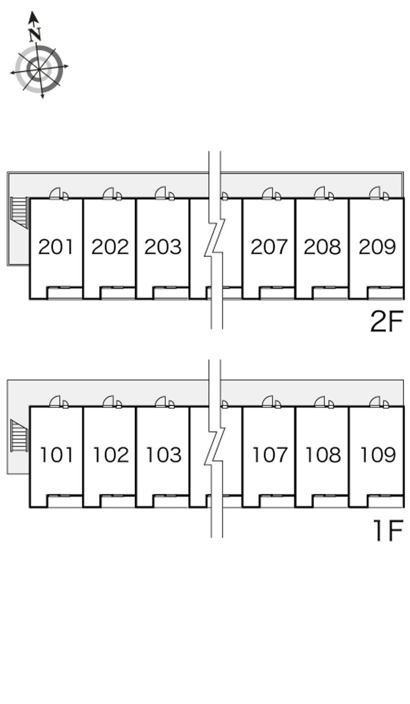 レオパレスパストラル 間取配置図