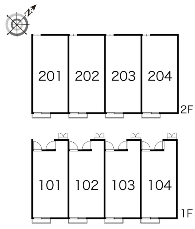 レオパレスラインⅡ 間取配置図