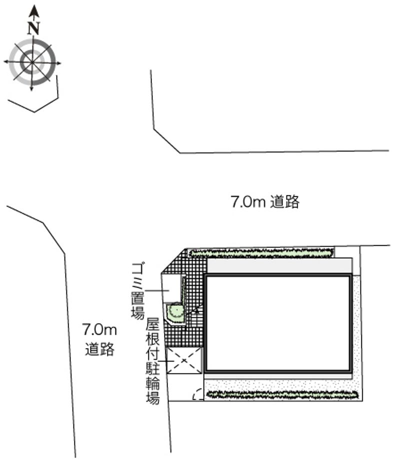 レオパレス瑞穂汐路 配置図