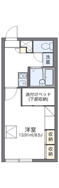 レオパレスリリー 間取り図