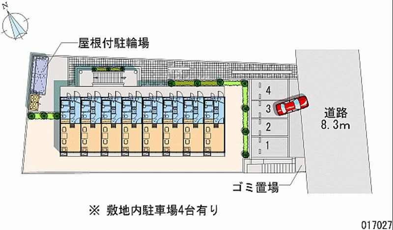 レオパレスイグレック 月極駐車場