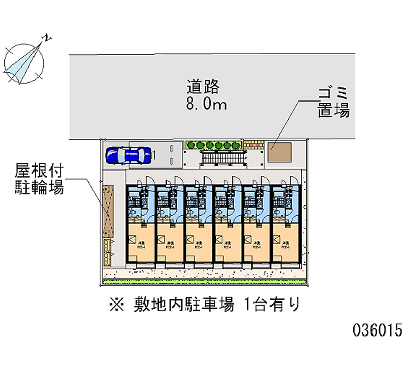 レオパレスグレース柳 区画図