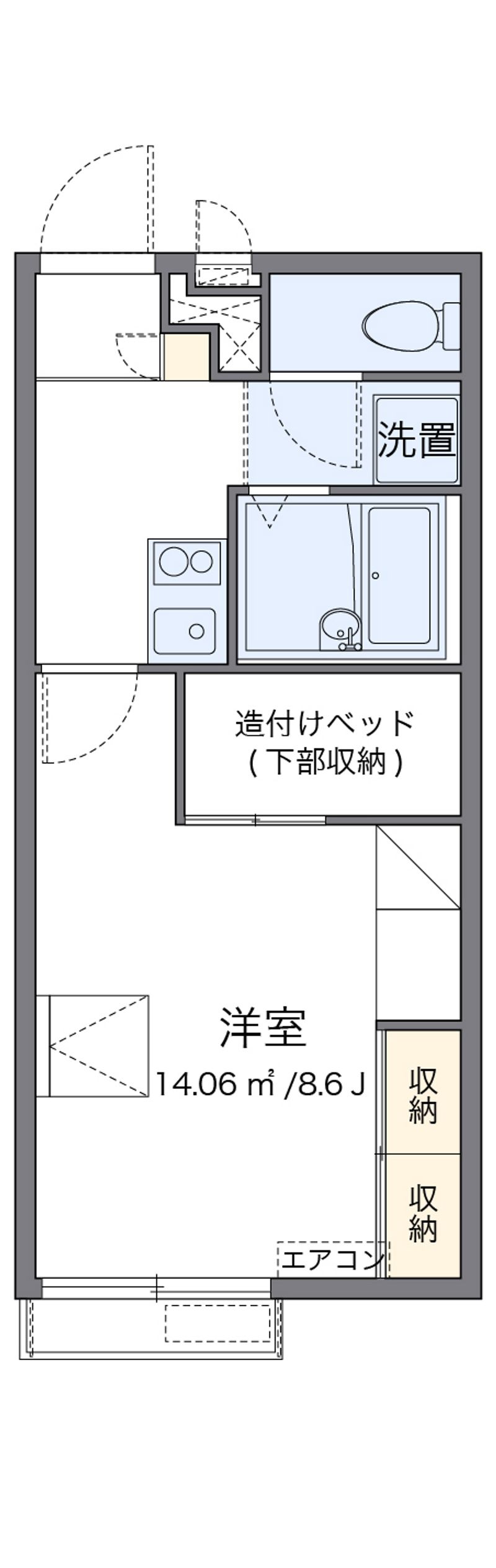 レオパレスＵ＆Ｉ 間取図