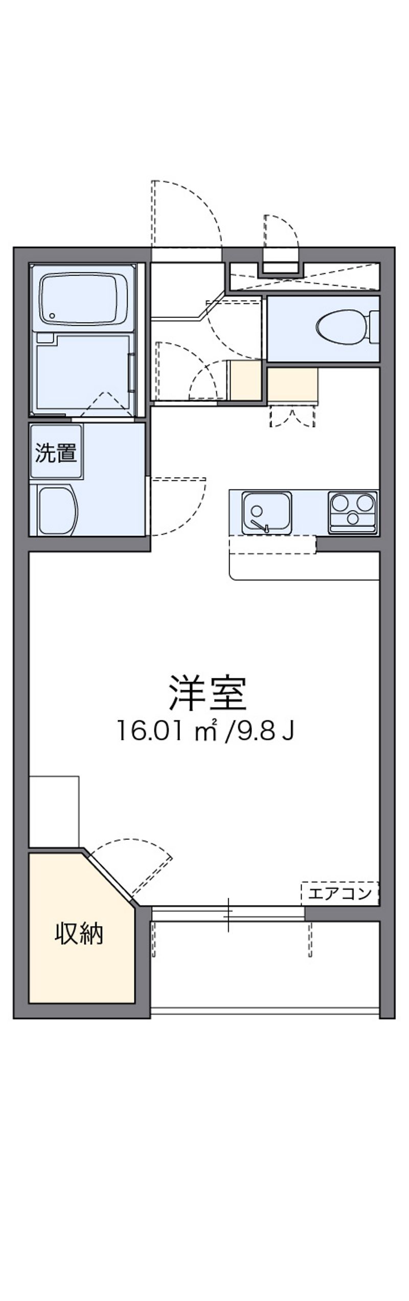 レオパレスコスモスカイⅡ 間取図