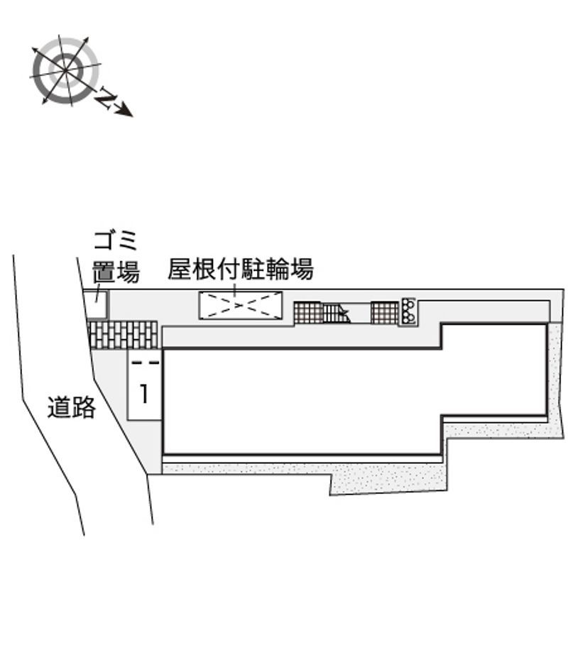 レオパレスメゾン　マドレーヌ 配置図