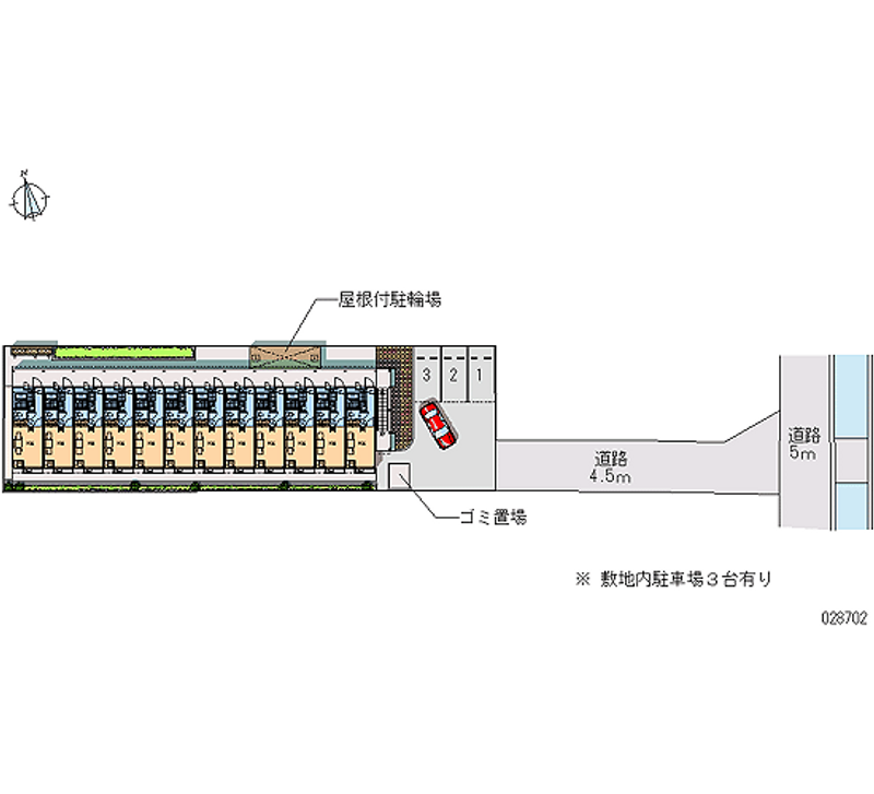 レオパレス上坂部 区画図