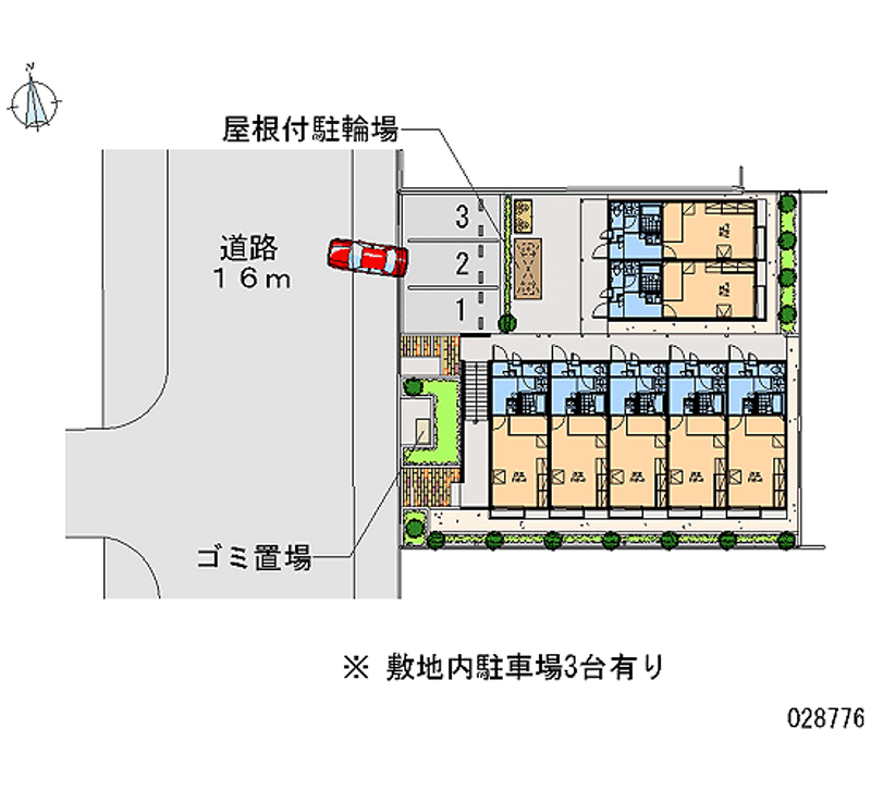 レオパレス銀河荘 月極駐車場