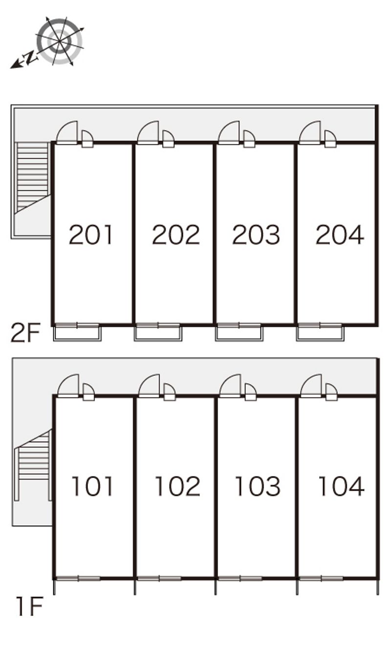 レオパレスラ　トゥール 間取り配置図