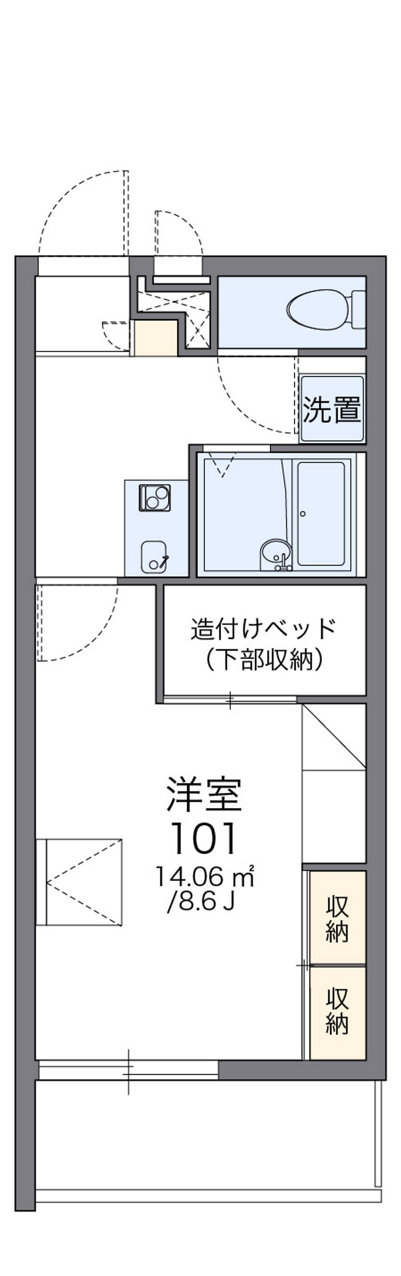 レオパレスＥＳＰＯＩＲ 間取図