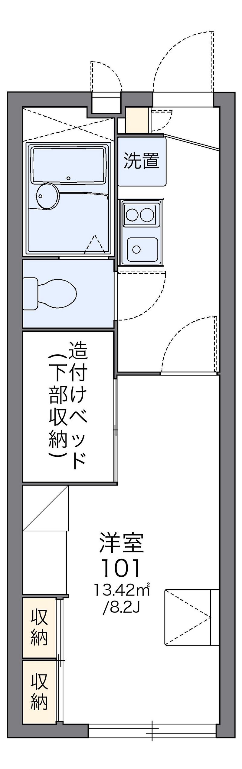 レオパレスプラチナヒルズ 間取図