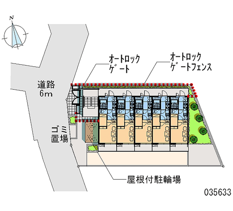 レオパレスＳⅢ 区画図