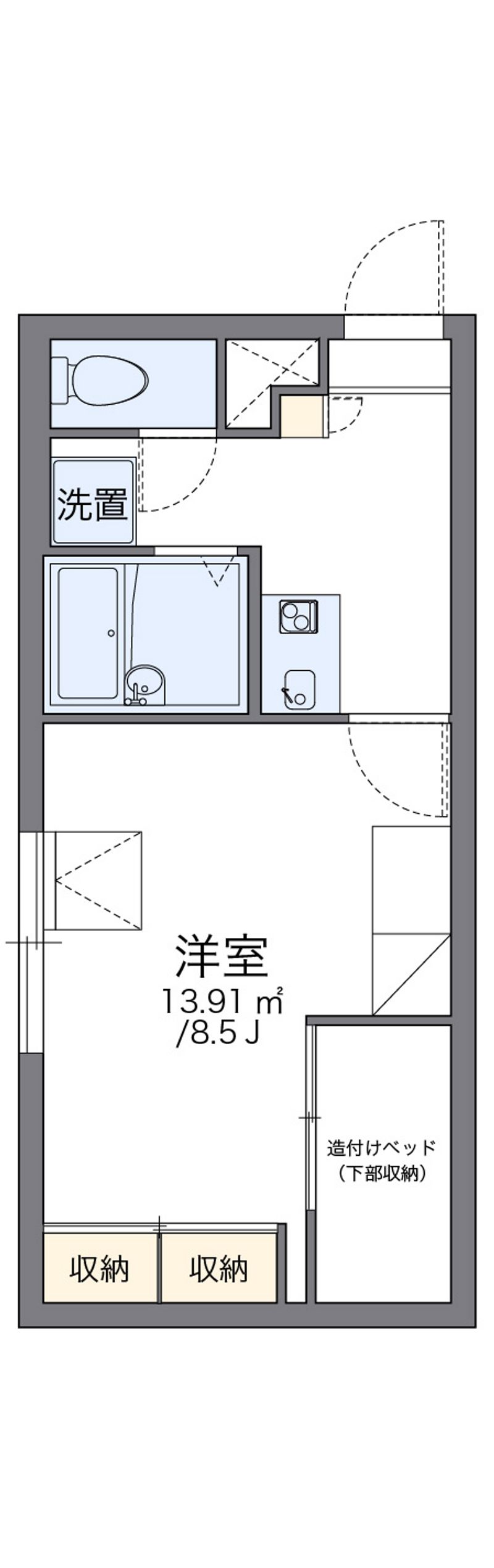 レオパレスシャルマンⅡ 間取り