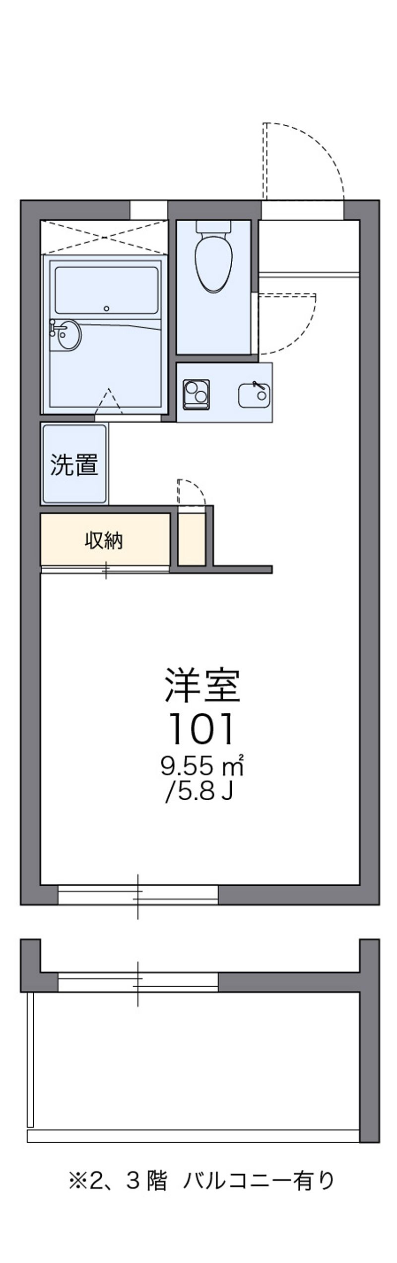 レオパレスＮＡＮＡＫＩＩ 間取図