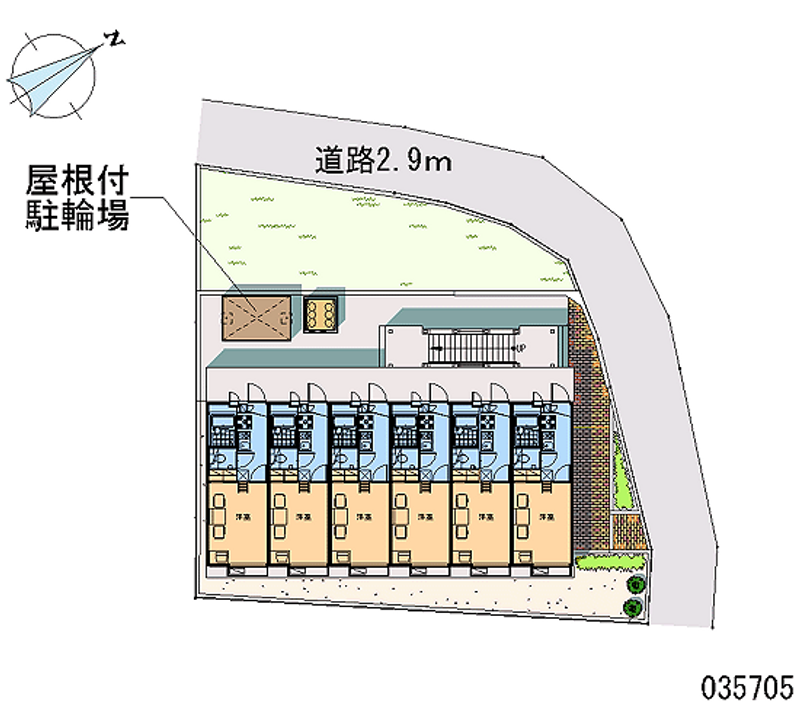 レオパレス明大寺 区画図