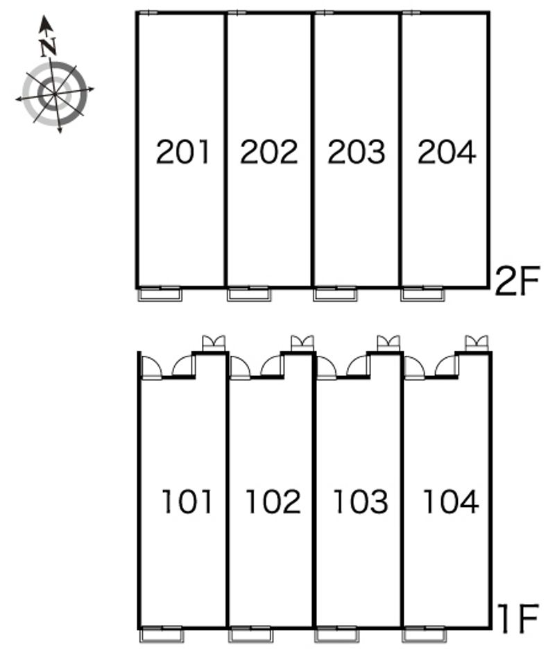 レオパレスおゆみ０６ 間取配置図