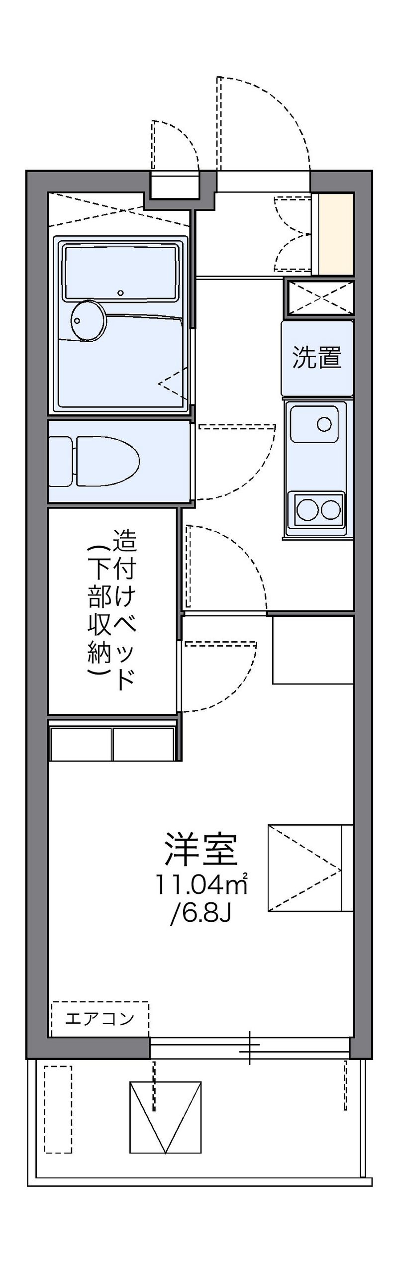 レオパレスカナ 間取図