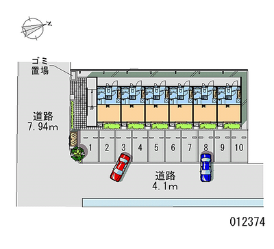 12374 Monthly parking lot