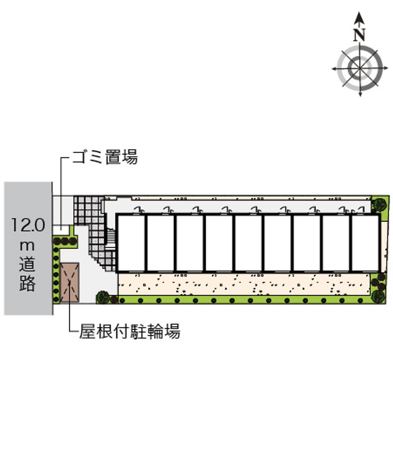ヴィアロ伊興レジデンスＡ 配置図