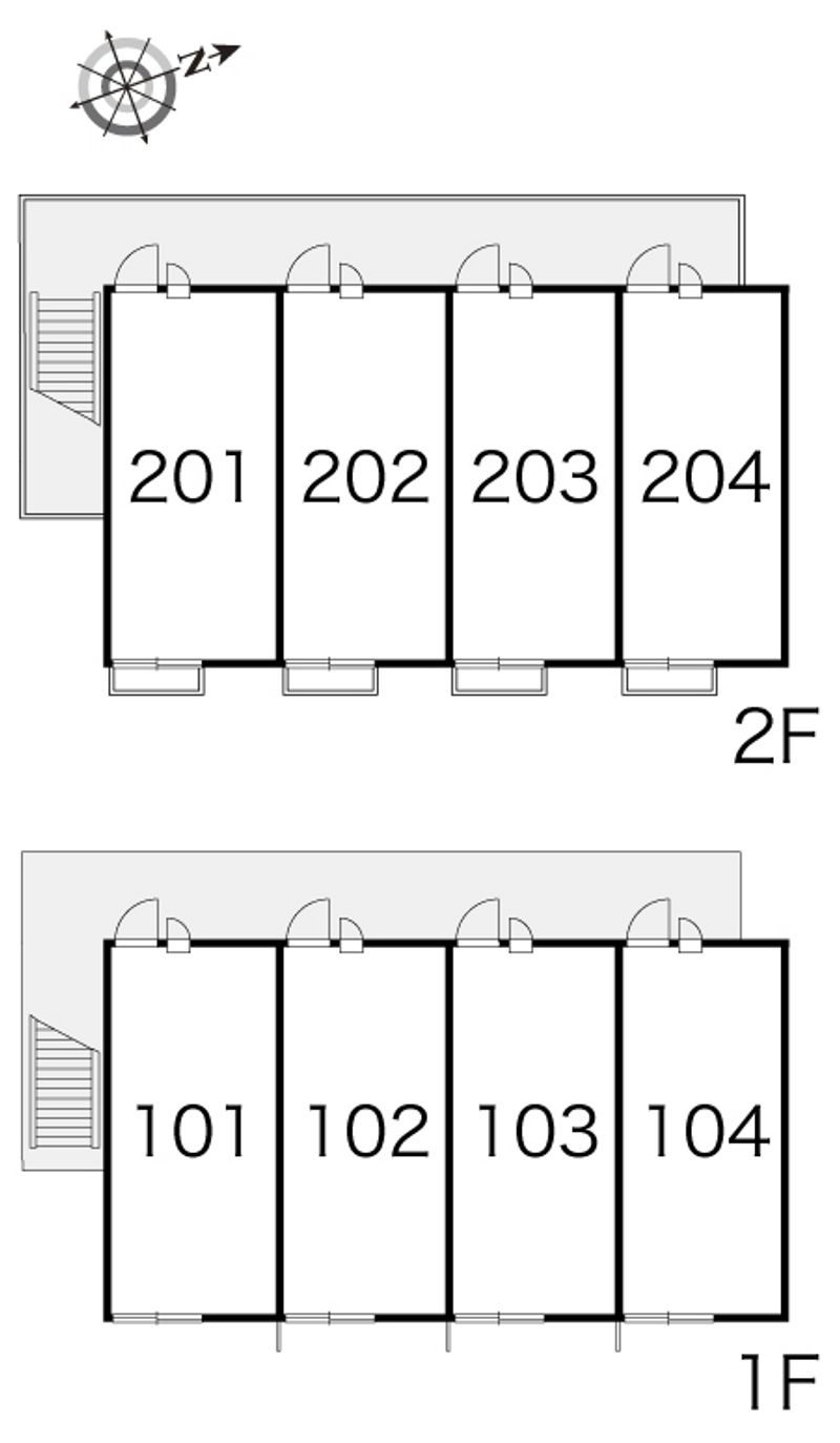 レオパレス近松 間取配置図