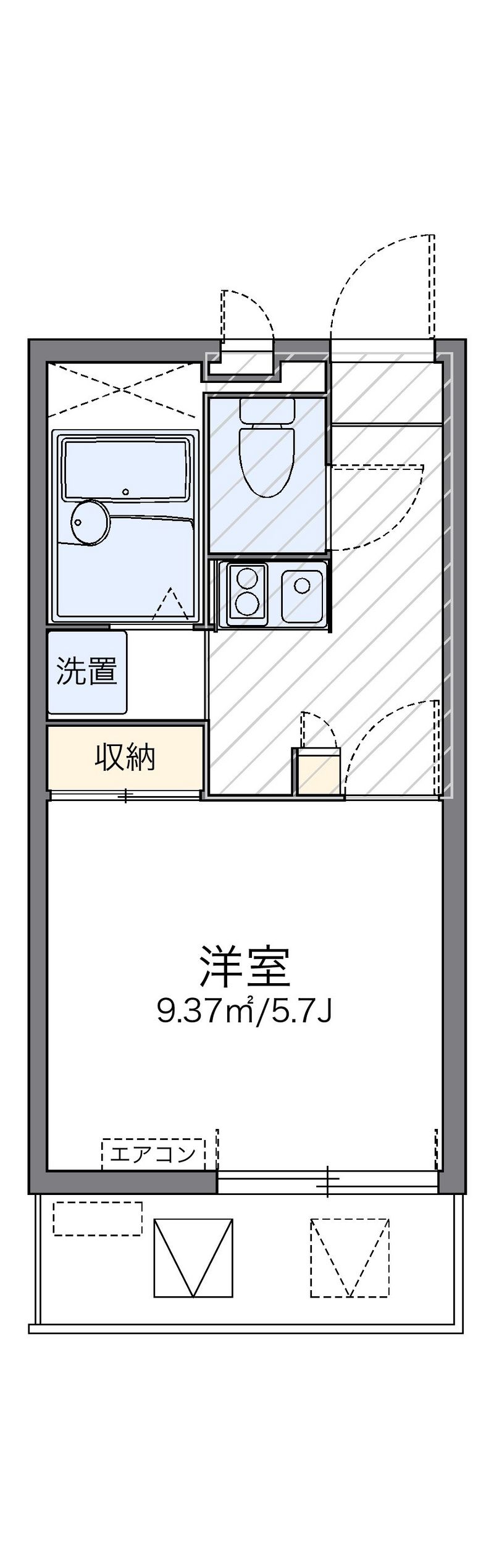 レオパレスオネスティⅤ 間取り